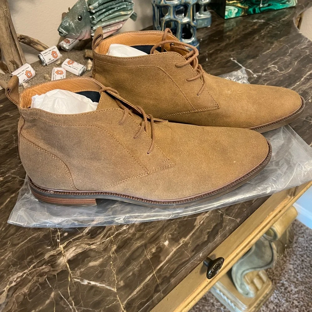 EUC Men Brown Low Cut Boot Shoes - Picture 2 of 4